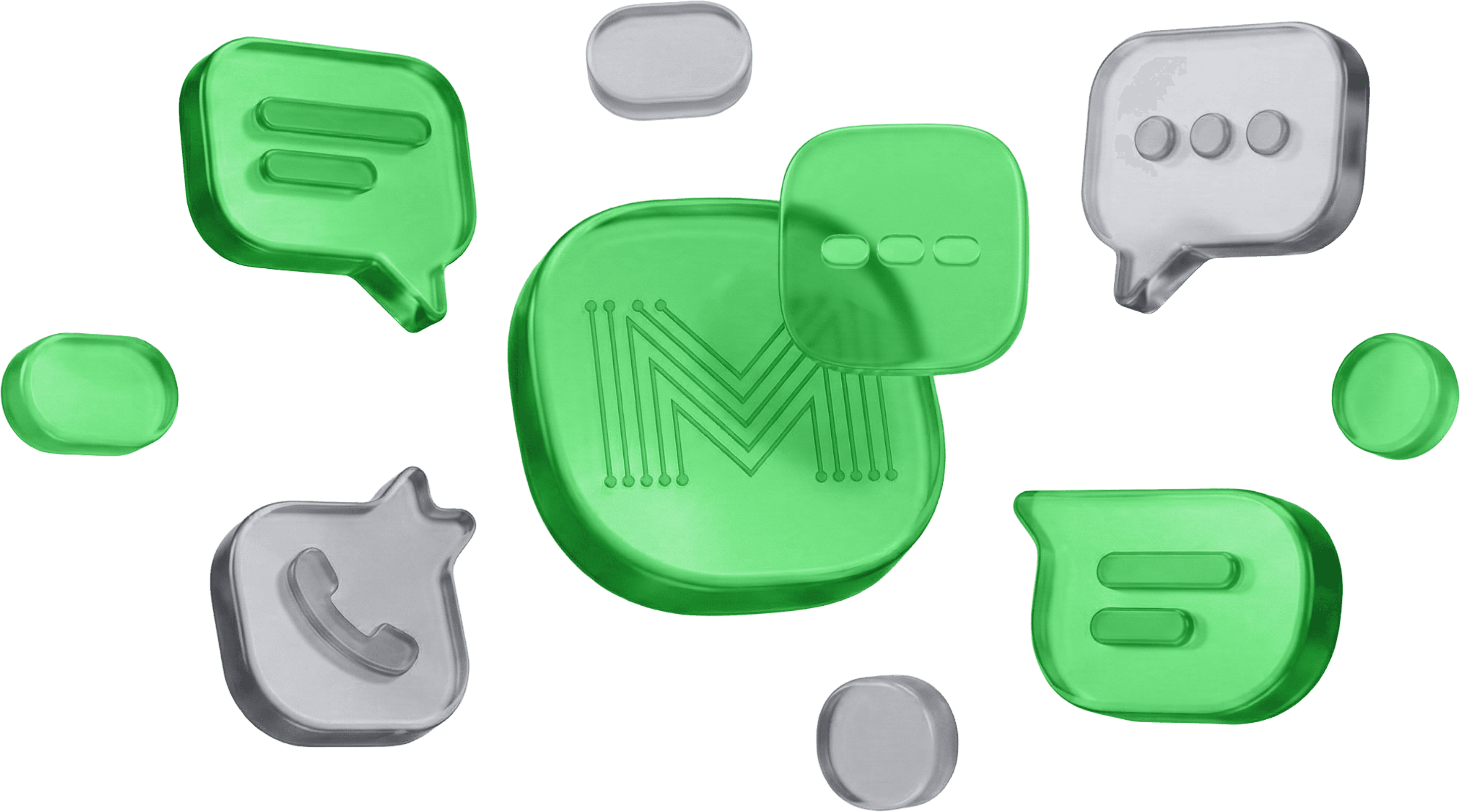 Contact us communication icons illustration